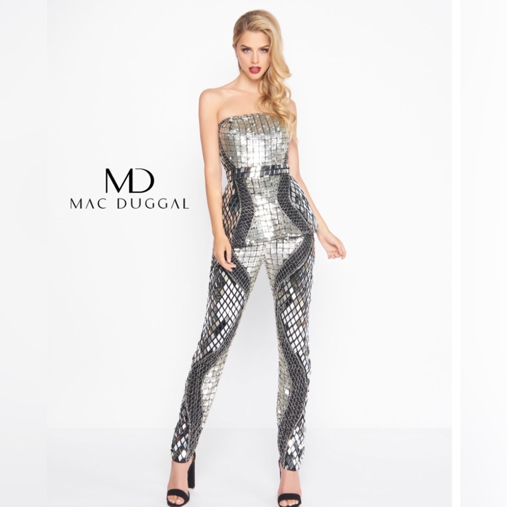 Silver and Black Jumpsuit